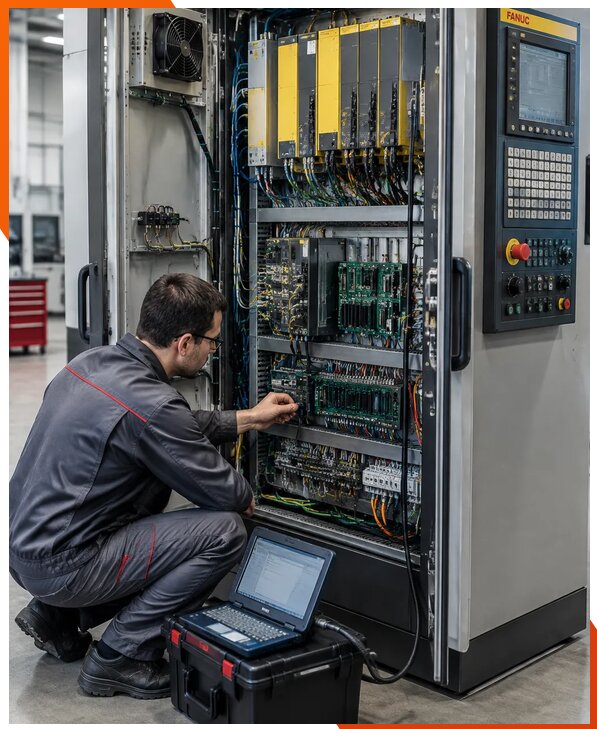 Ремонт систем ЧПУ FANUC промышленных станков в Торжке